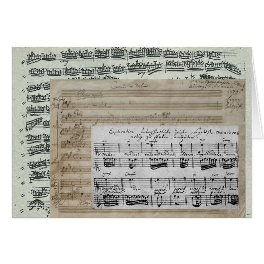 Music Manuscripts Cards (Front Horizontal)