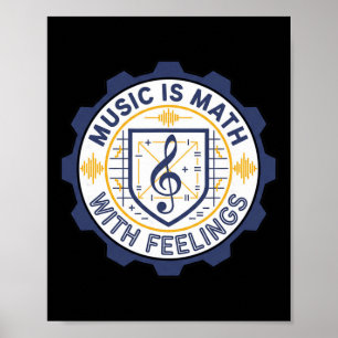 Music Math With Feelings Teacher Bynd Poster