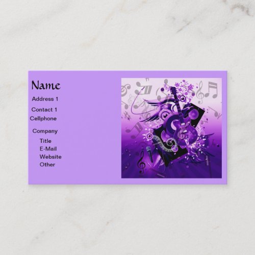 Music &amp; Me_ Business Cards