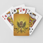 Music, Microphone With Wings Playing Cards at Zazzle
