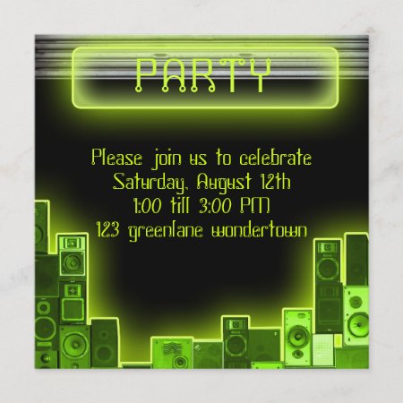 Music Modern Party Invitation