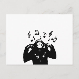 music monkeymonkey postcard