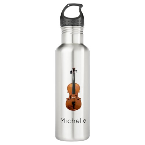 Music Monogram Violin Orchestra Stainless Steel Water Bottle