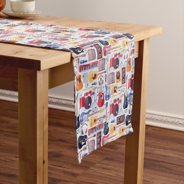 Music Musical Instruments Table Runner (In Situ)