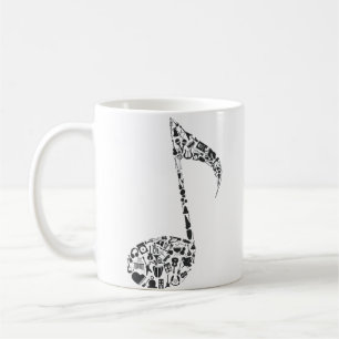 Music musical note for singer coffee mug