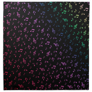 music, musical, note, melody, black, sound, clef, cloth napkin