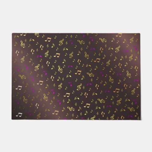 music musical note melody black sound clef doormat
