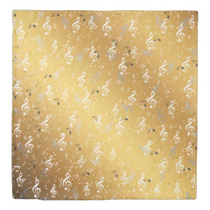 music, musical, note, white, melody, clef, sound,  duvet cover