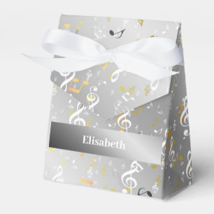 music, musical, note, white, melody, clef, sound, favor boxes