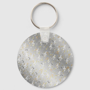 music, musical, note, white, melody, clef, sound, keychain