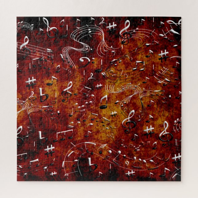 Music Musical Notes Jigsaw Puzzle (Vertical)