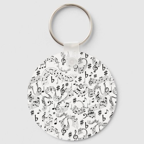 Music Musical Notes Keychain