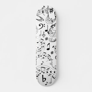Music, Musical Notes Skateboard