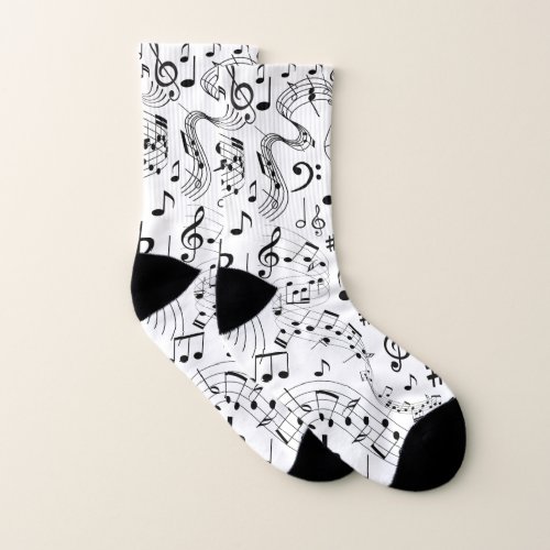 Music Musical Notes Socks