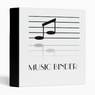 Music Musical Notes Staff Binder