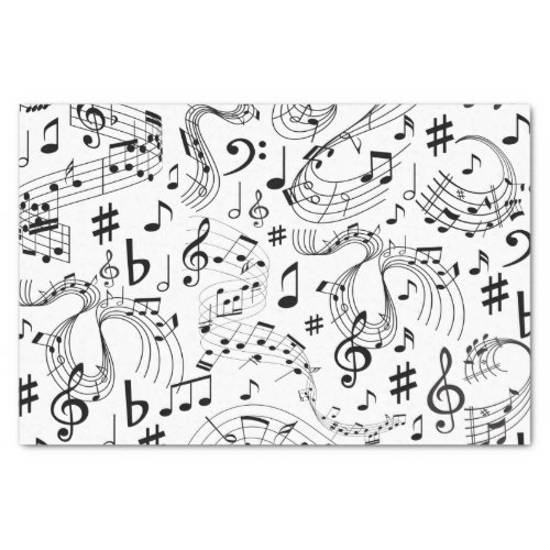Music Musical Notes Tissue Paper