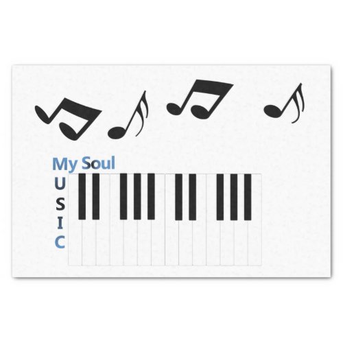 Music Musical Piano Key Music Note  Tissue Paper