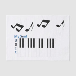 Music Musical Piano Key Music Note Tissue Paper