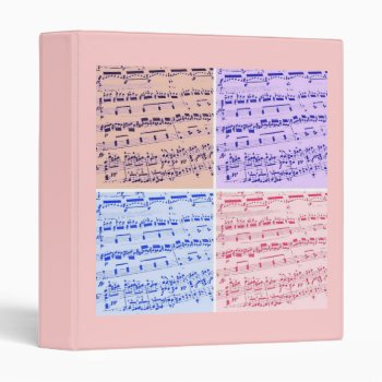 Music/musician 3 Ring Binder by Incatneato at Zazzle