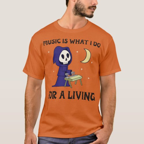 Music Musician DJ Funny Spooky Halloween T_Shirt