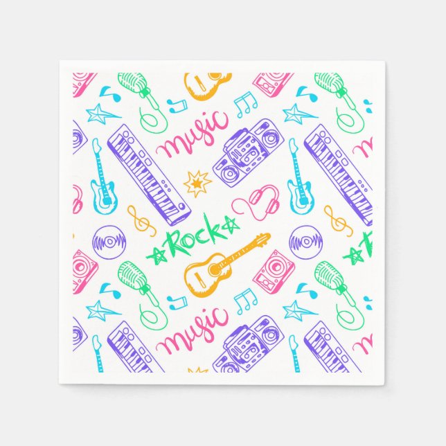Music  napkins (Front)