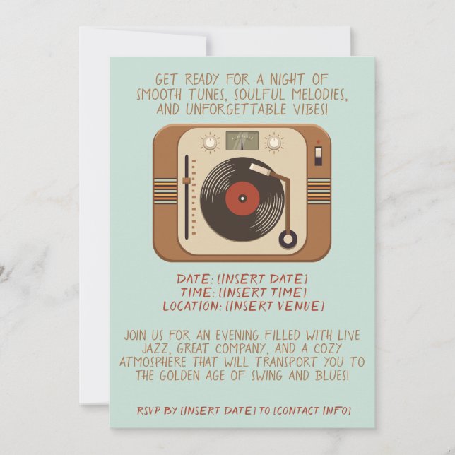 Music Night Invitation (Front)