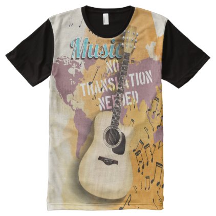 Music no translation needed illustration T-shirts