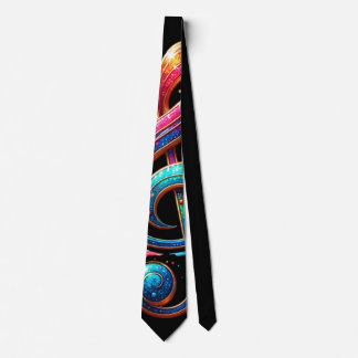 music node in an exceptional design neck tie