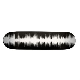 Music noise, tones oscillator, tones, waves BW Skateboard