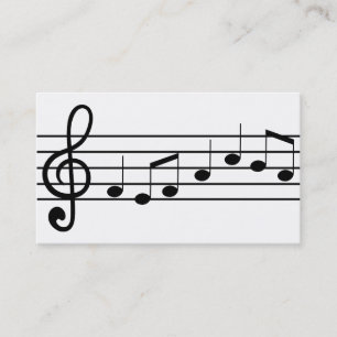 music notation business card