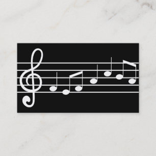 music notation business card