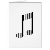 MUSIC NOTE BAR CODE Musical Barcode Pattern Cards (Front)