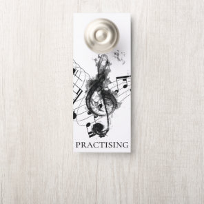 Music Note black and white Luxury design Door Hanger
