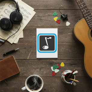 Music Note Bold Minimalist Musical Symbol Invitation