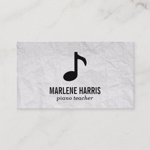 Music Note Business Card