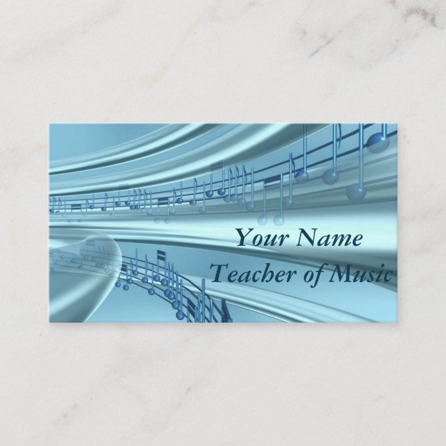 Music note business card (Front)