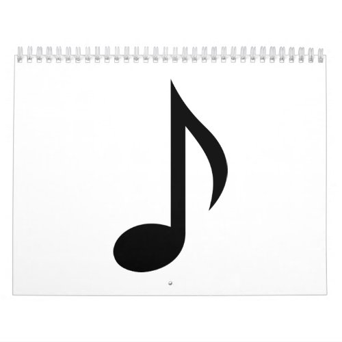 Music note calendar