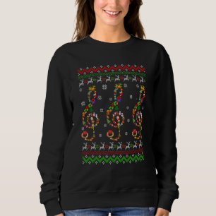 Music Note Christmas Ugly Sweater Musical Teacher