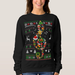 Music Note Christmas Ugly Sweater Musical Teacher