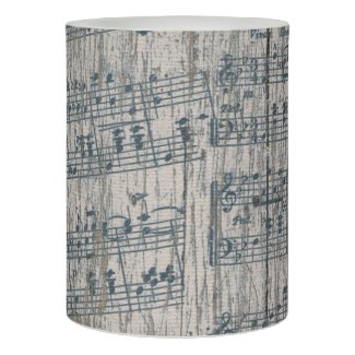 music note christmas winter rustic led candle