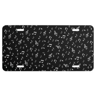 music, note, clef, band, symbol, shiny, elegant, license plate