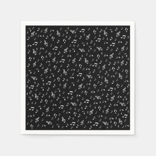 music, note, clef, band, symbol, shiny, elegant, napkins