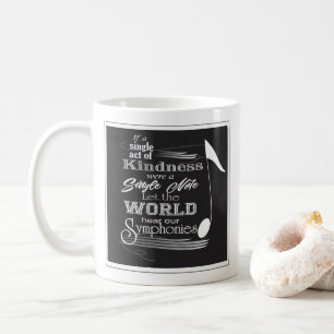 Music note coffee mug