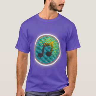 Music Note Colorful Musical Lover Birthday vintage T-Shirt