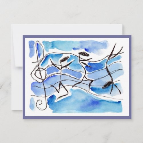 Music Note Dancers Recital Or Party INVITATION