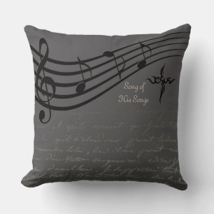 Music Note Decorative Pillow
