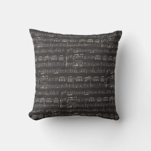 Music Note Decorative Throw Pillow 16" x 16"