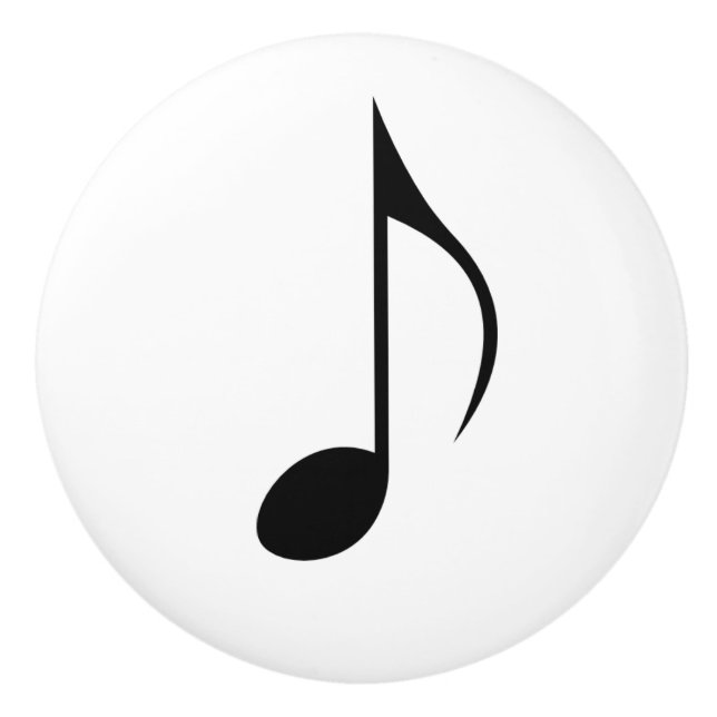Music Note Drawer Pull Knob Musical Room Decor (Front)