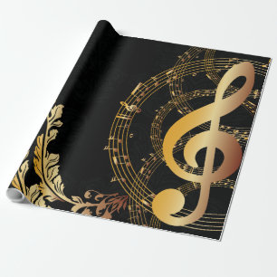 Music Note elegant Luxury Wrapping Paper