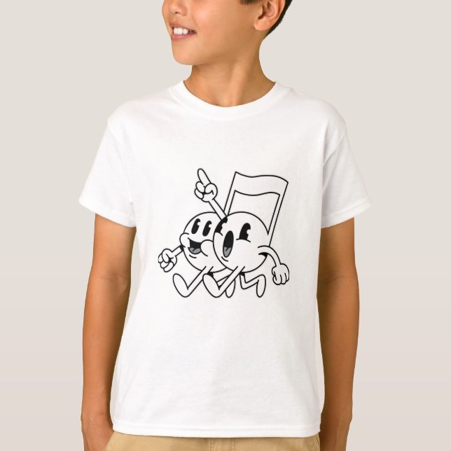 Music Note Emoji T-Shirt (Front)